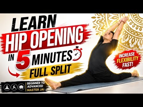 Hip Opening Yoga Stretches | Learn Full Splits Fast (Hanumanasana) | Master Jai 