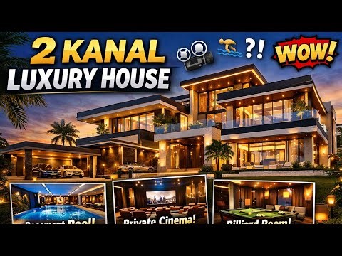 👉 “2 Kanal Ultra Luxury House Tour 😍 | Basement Pool, Cinema & 5 Bedroom Dream Home Pakistan”