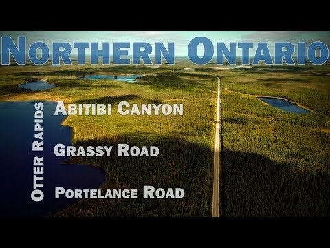 EP1 Exploring Ontario's Wilderness : Abitibi Canyon, Otter Rapids, Grassy Road & Portelance Road 🌲🚗