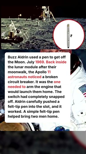 Buzz Aldrin Used a Pen to Leave the Moon