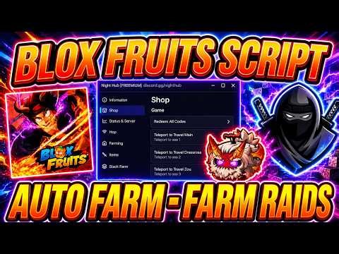 NEW Blox Fruits Script — Auto Farm, Auto Dungeon, Mastery Farm, Fruit Sniper [NO KEY] | Delta Roblox
