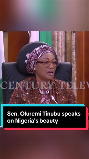 Sen. Oluremi Tinubu highlights Nigeria’s rich culture, natural beauty and abundant resources, drawing comparisons with China. Vc: @newscentraltv #pulsenigeria247