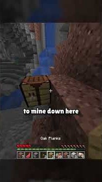Place Blocks to Mine Blocks? #minecraft
