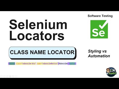 ClassName Locator in Selenium Explained | Styling vs Automation in Software Testing(Beginner to Pro)