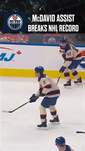 McDavid has assists in 13 STRAIGHT GAMES 🤯