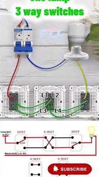 One Lamp, Three Switches: The Ultimate 3-Way Switch Guide #electrician #electrical #engineering