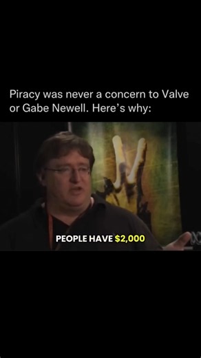 Gabe Newell Reveals Why People Steal Games #shorts #valve #steam #linux #coding