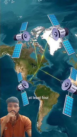 How GPS actually work 😱📍 phone location navigation 📡.#geography #youtubeshorts