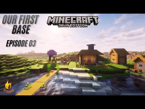 Minecraft Java Survival – EP 3 | Building My First Base!