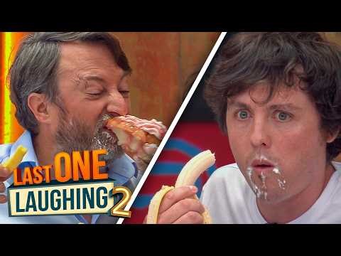 David Mitchell & Sam Campbell Intensely Feed Each Other | Last One Laughing UK Season 2