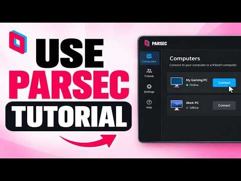 How To USE Parsec Remote Desktop Tutorial (Step-By-Step-Guide)