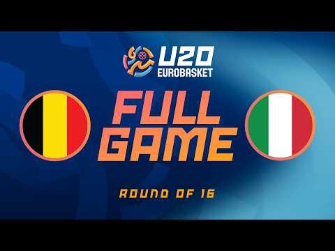Round of 16 | Belgium v Italy | Full Basketball Game | FIBA U20 Women's EuroBasket 2026