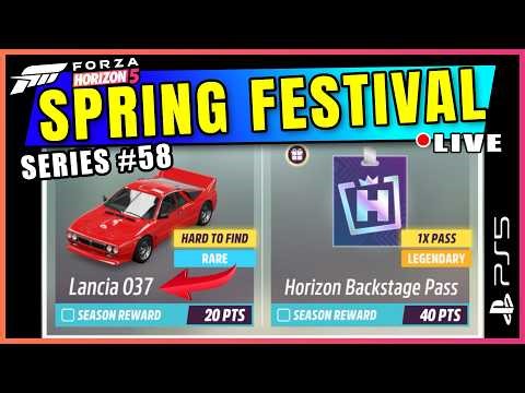 Easy 40 Pts in the FORZA HORIZON 5 Spring Festival Playlist | Series 58 | PS5 Pro Gameplay