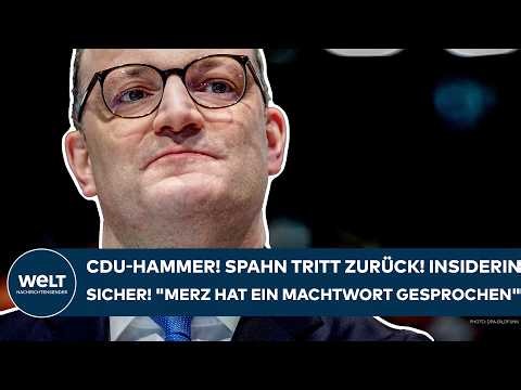 DEUTSCHLAND: CDU-Hammer! Spahn tritt zurück! Insiderin! "Dann hat er sich mächtig verkalkuliert"