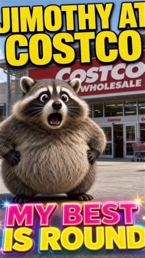 Jimothy the Raccoon Applies for a Job at Costco #shorts