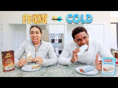 HOT VS COLD FOOD CHALLENGE! |Vlogmas Day 17