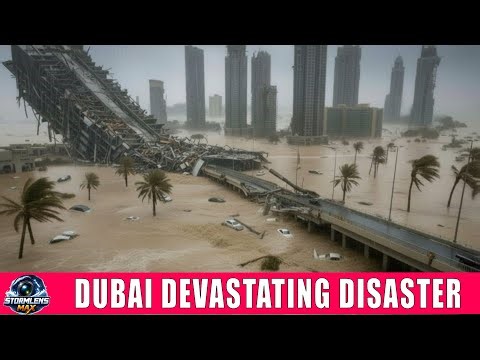 Dubai Underwater! Massive Floods Submerge Homes & Cars, Safety Alerts Issued | StormLens Max