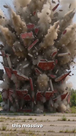 Controlled Explosion Makes Building Vanish!