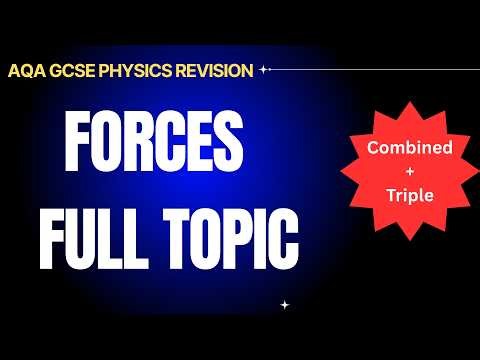AQA GCSE Physics: Forces – FULL Topic 5 Revision (Triple & Combined) | Complete Guide