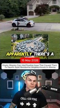Empty Waymo Cars Had a Routing Issue That Caused Them To Swarm Residential Neighborhoods In Atlanta.