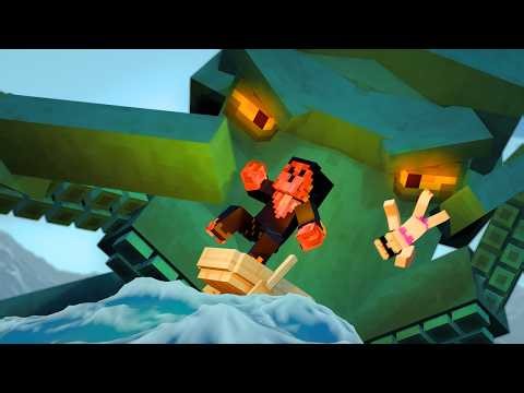 Surviving GIANT Sea Creatures in Minecraft…