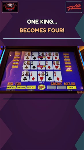 Hold ONE King… Get FOUR?! 👑 | Rio Video Poker