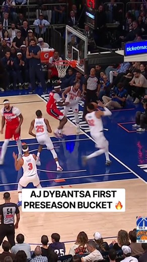 AJ Dybantsa floats for his first NBA bucket
