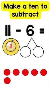 Beat the Timer! ⏱️ Number Bond Challenge - Make a 10 to Subtract (Can You Do It in 10 Seconds?)