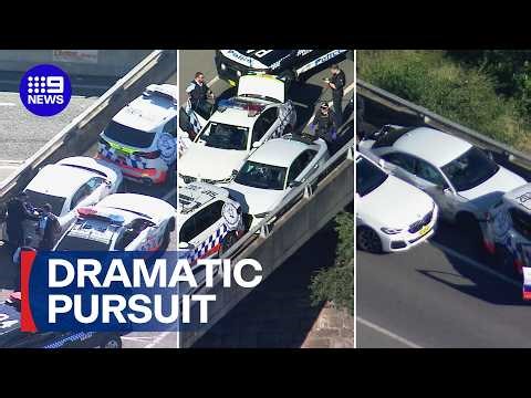 Firearms seized after police chase in Sydney | 9 News Australia