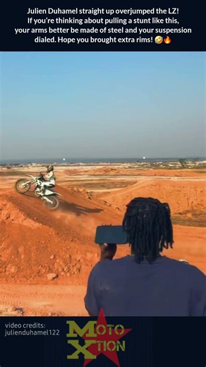 Sent it way too deep and totally overshot the landing!