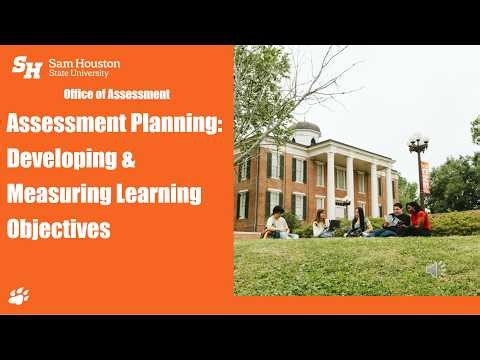 Developing & Measuring Learning Objectives