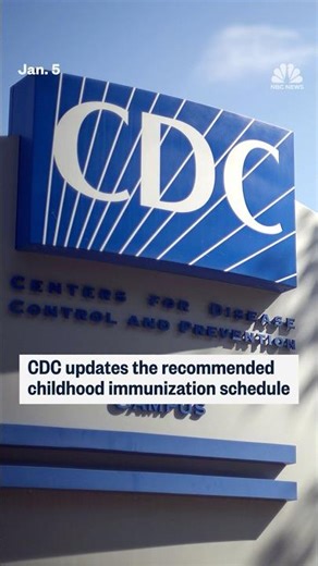 CDC updates the recommended childhood immunization schedule