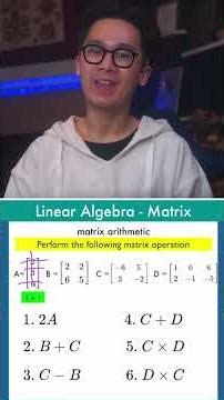 ALGEBRA: Lesson on Matrix Arithmetic | Numberbender