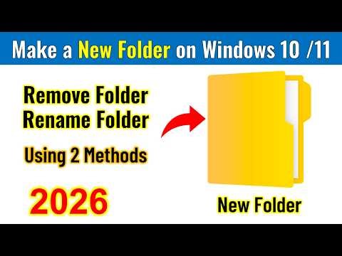 How To Create A New Folder In Laptop | Create New Folder In Windows 10 / 11