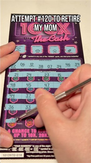 [Attempt #120] Let’s Go 100X the Cash Scratcher! 🎟️💖 #scratchers #lottery #gambling