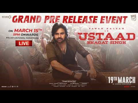 Ustaad Bhagat Singh Pre Release Event LIVE | Pawan Kalyan | Harish Shankar | Sreeleela | Raashii
