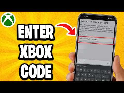 How To Enter Xbox Code