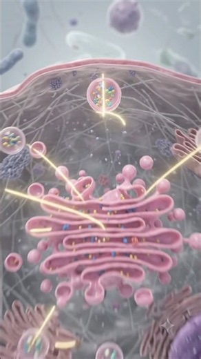 : Journey into the Golgi Apparatus 🔬 | The Cell’s Packaging centre #golgi