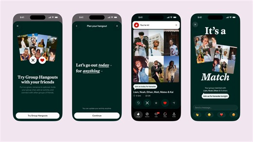 Tinder launches group chat feature called Group Hangouts