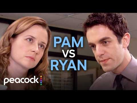 The Office | 12 Minutes of Ryan vs Pam: The Greatest TV Rivalry