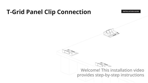 Acoufelt: Ceiling Frames T-Grid Panel Clip Installation Video
