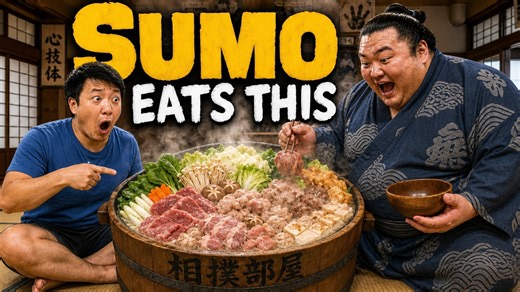 This is what sumo wrestlers really eat in Tokyo, Japan 🍲