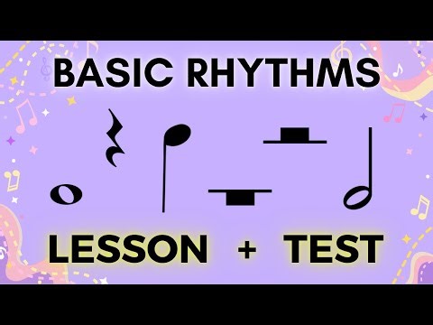 Reading Basic Rhythms: Lesson + Exam (COMBINED VIDEO)