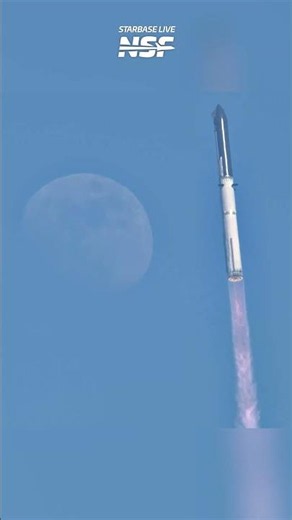 SpaceX Starship Flies Past THE MOON! #spacex #starship #space #rocket