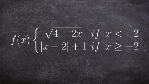 How to Graph a Piece Wise Function with Transformations