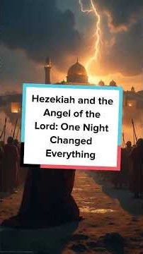 Hezekiah and the Angel of the Lord: One Night Changed Everything | Bible Story