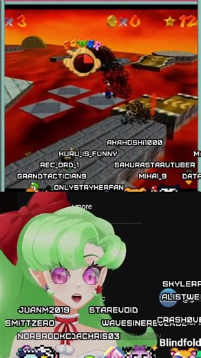 This BLINDFOLDED Mario 64 Speedrun by Bubzia is CRAZY | #Gaming #GDQ #Speedrun #Mario64 #VtuberClips