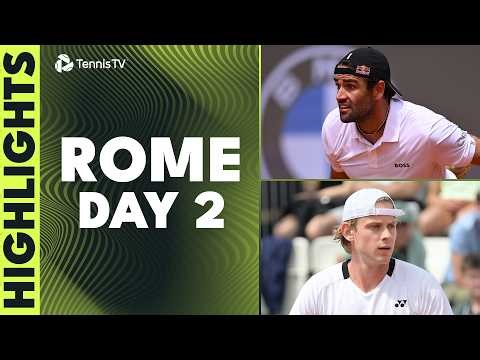 Berrettini Takes On Popyrin; Tsitsipas vs Machac; Bergs & More I Rome 2026 Highlights Day 2