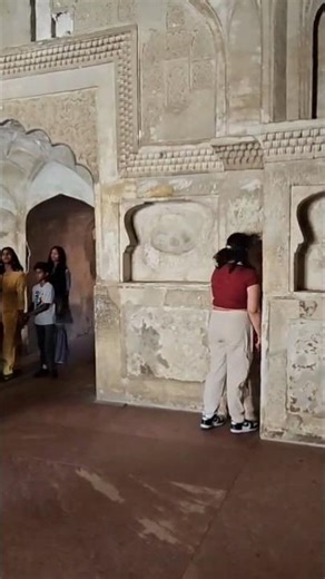 इन दीवारों से आवाज आती है। Agra Fort india