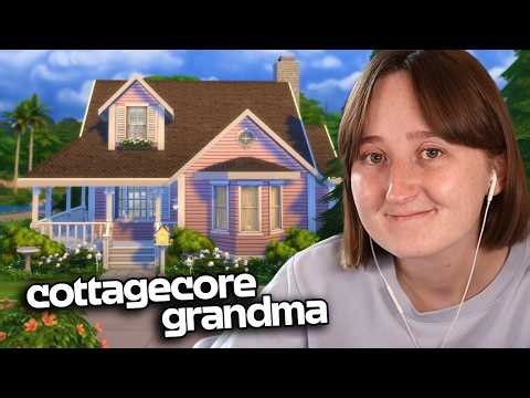 building grandma's *COTTAGECORE* house in The Sims!